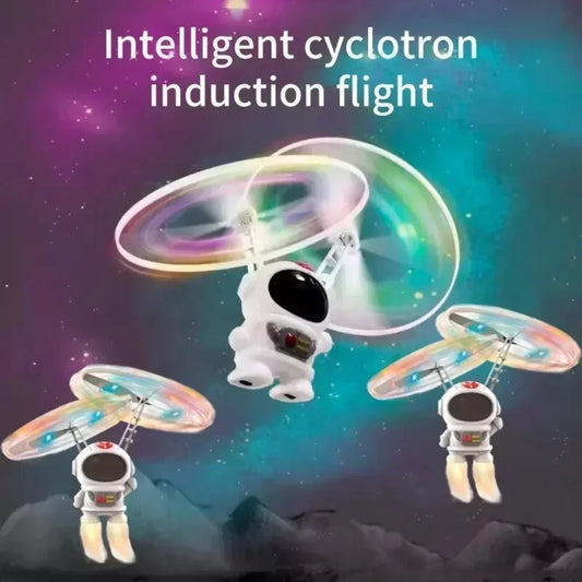 Levitating Luminous Flying Robot Astronaut Toy – Interactive Hand-Controlled Drone