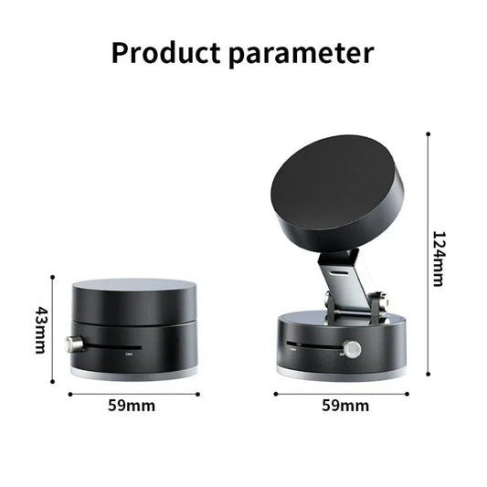 Vacuum Magnetic Suction Cup Folding Swivel Stand – Secure & Versatile Mobile Phone Holder