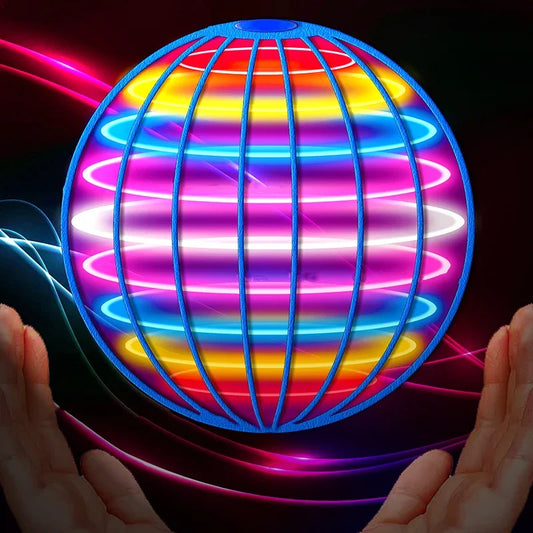 Flying Ball Boomerang Flyorb – LED Light-Up Magic Hover Ball Drone Spinner