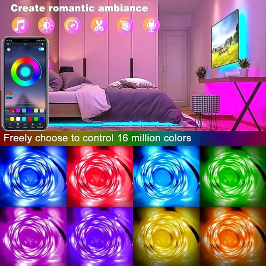 USB LED Strip Lights – APP-Controlled Color Changing RGB Lighting for Room & TV Backlight