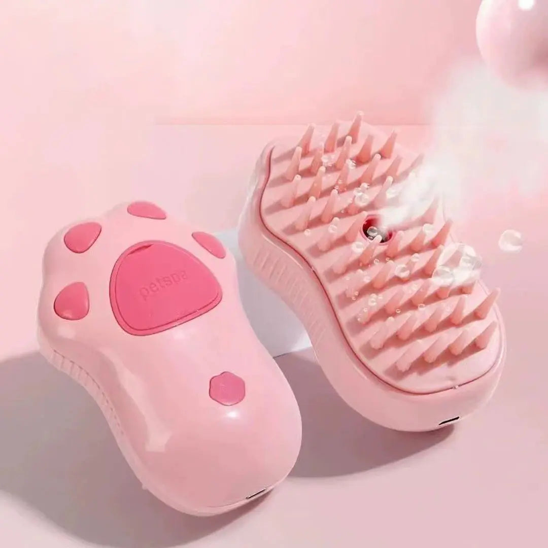 3-in-1 Pet Brush โ Electric Spray Grooming Comb for Cats & Dogs