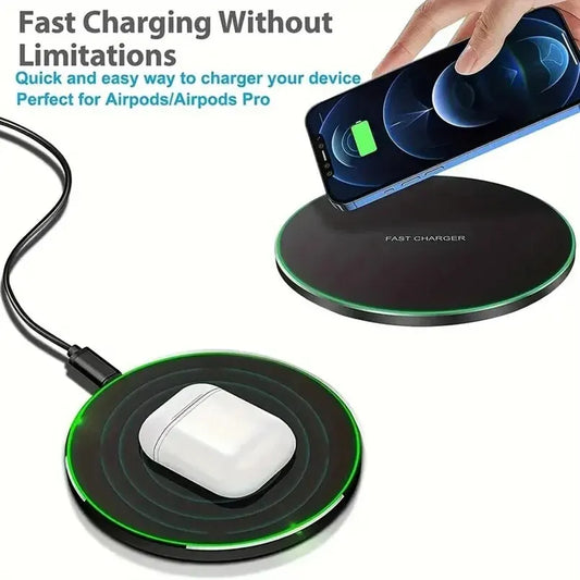 30W Wireless Charger – Fast Charging for iPhone, Samsung, Xiaomi, Huawei & More