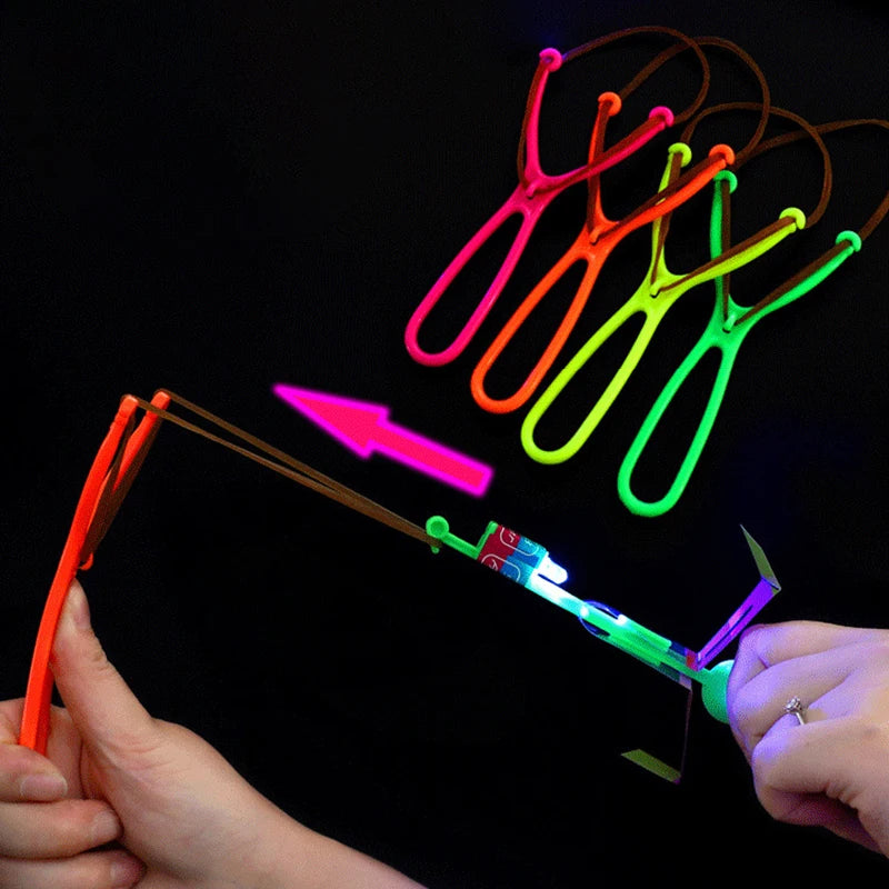 Amazing Light Toy Arrow β LED Glow-in-the-Dark Rocket Helicopter Flying Toy