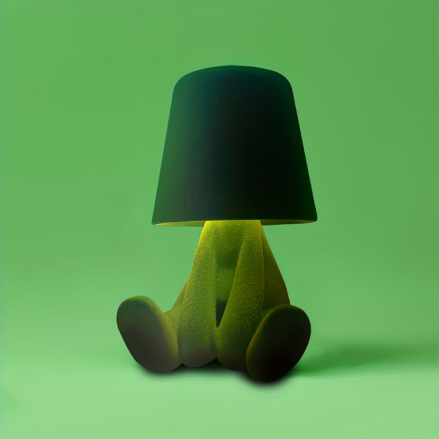 Bedside Touch Control Table Lamp – Velvet Mannequin Thinker Statue LED Desk Lamp
