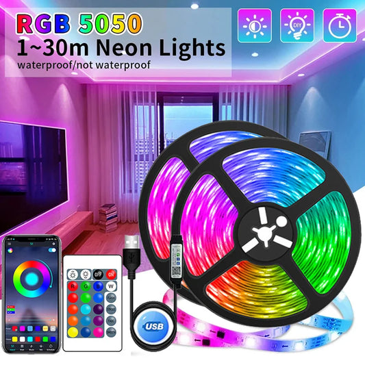 USB LED Strip Lights – APP-Controlled Color Changing RGB Lighting for Room & TV Backlight