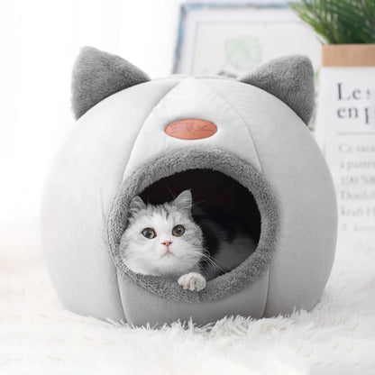 New Deep Sleep Comfort Cat Bed – Cozy Cave Nest for Small Dogs & Cats