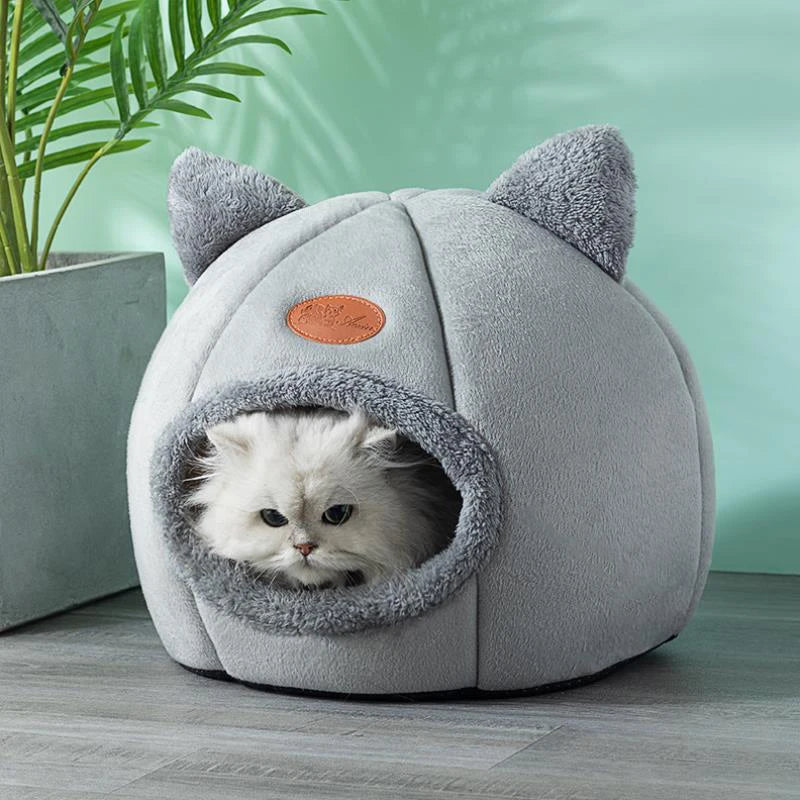 New Deep Sleep Comfort Cat Bed – Cozy Cave Nest for Small Dogs & Cats