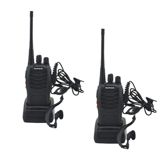 2pcs/lot BAOFENG BF-888S Walkie Talkie – UHF 16CH Portable Two-Way Radio