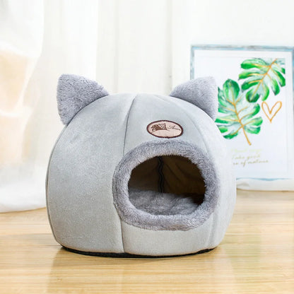 New Deep Sleep Comfort Cat Bed – Cozy Cave Nest for Small Dogs & Cats