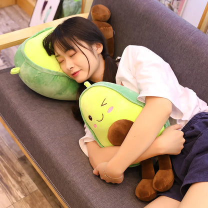 New Cute Avocado Plush Toy Doll – Soft Pillow & Kawaii Fruit Cushion