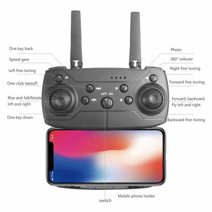 E88 4K Professional Drone – Foldable RC Quadcopter with HD Camera & WiFi FPV