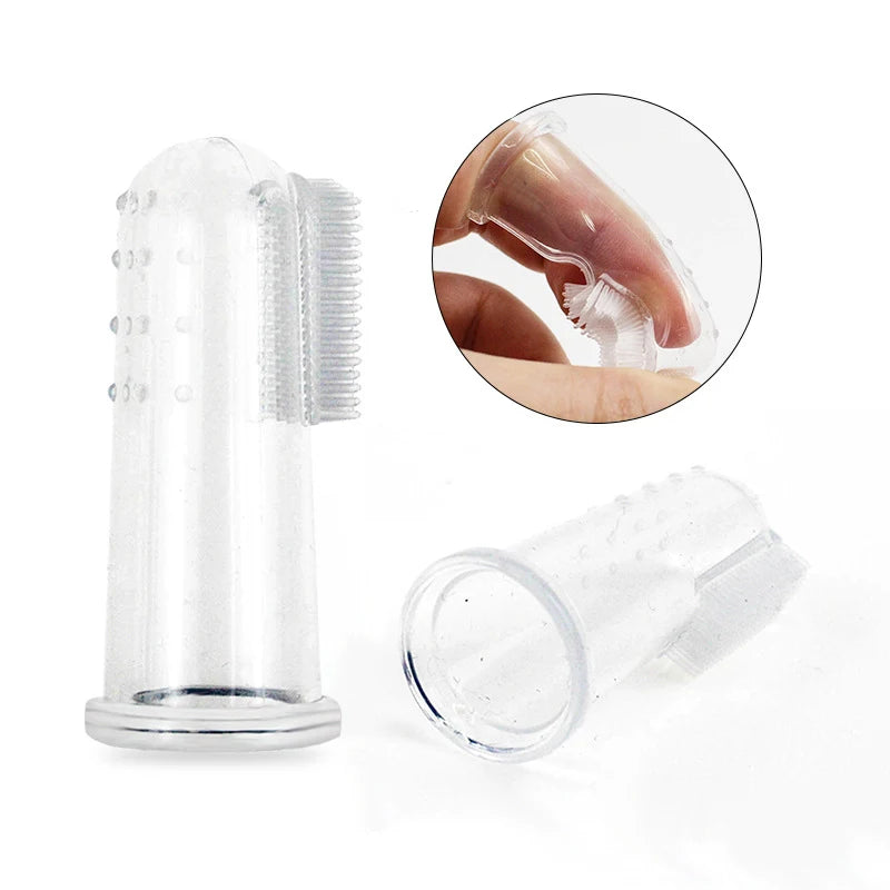 Super Soft Pet Finger Toothbrush – Gentle Cleaning Tool for Dogs & Cats