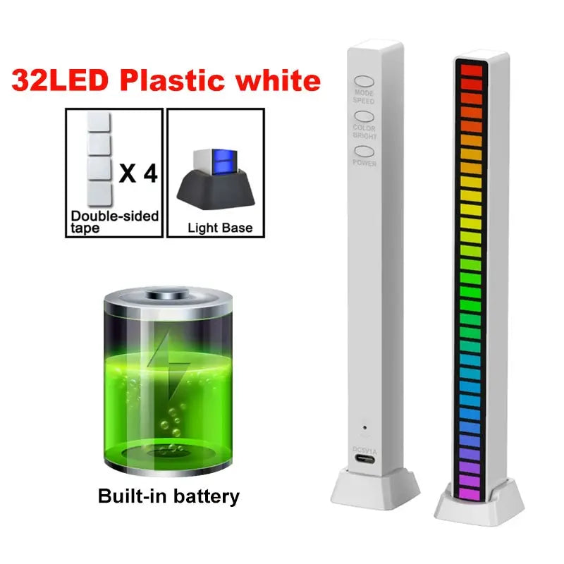 Smart RGB Symphony Sound Control LED Light – Music Rhythm Ambient Pickup Lamp