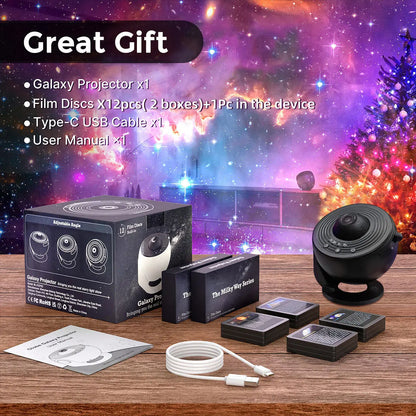 13-in-1 Galaxy Ultral Star Projector – HD LED Night Light for Kids & Adults