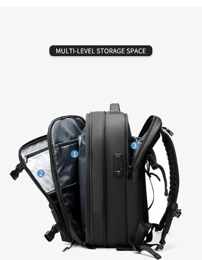 Men’s Travel Backpack – 17” Laptop Backpack with Vacuum Compression & Large Capacity