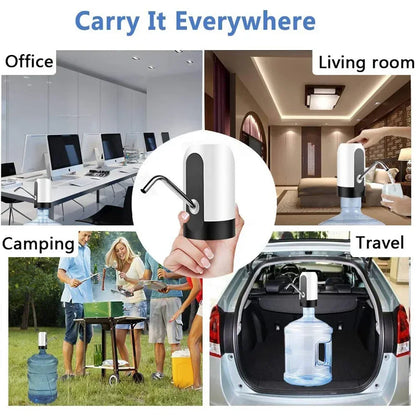 Portable Electric Water Dispenser Pump – USB Rechargeable for 5-Gallon Bottles