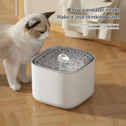 3L Automatic Cat Water Fountain – Silent, Filtered, and USB-Powered