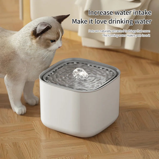 3L Automatic Cat Water Fountain – Silent, Filtered, and USB-Powered