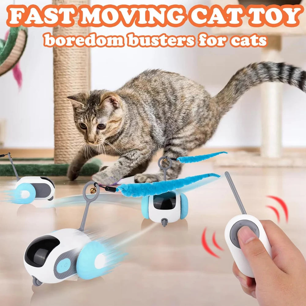 Smart Cat Toy – 2 Modes Automatic & Remote Controlled Toy Car for Cats & Dogs