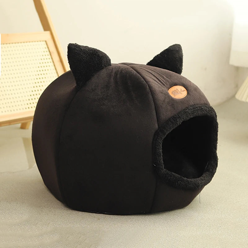 New Deep Sleep Comfort Cat Bed – Cozy Cave Nest for Small Dogs & Cats