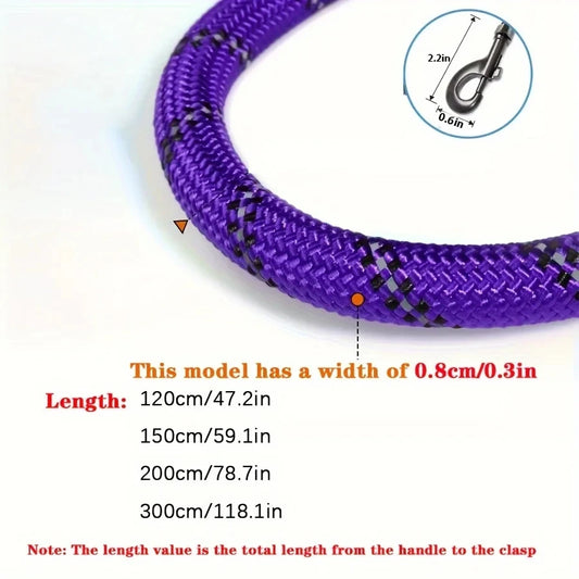 Reflective Dog Leash with Comfortable Padded Handle – Heavy Duty Traction Rope for Strong Dogs