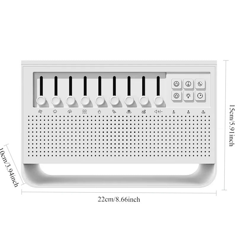 White Noise 3-in-1 Bluetooth Speaker – Sleep Aid, Night Light, & Humidifier All-in-One