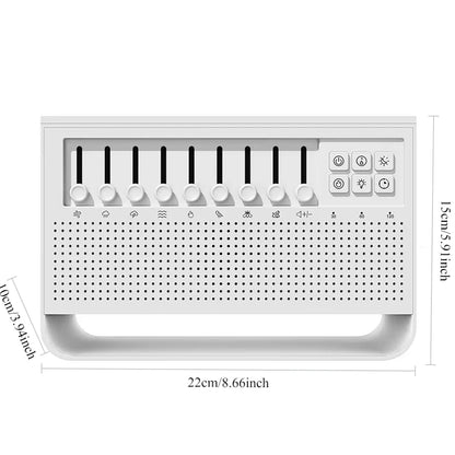 White Noise 3-in-1 Bluetooth Speaker – Sleep Aid, Night Light, & Humidifier All-in-One