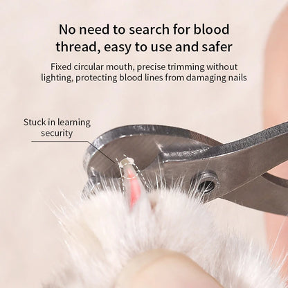 Professional Cat Nail Clippers – Stainless Steel Pet Nail Grooming Clippers for Cats & Dogs