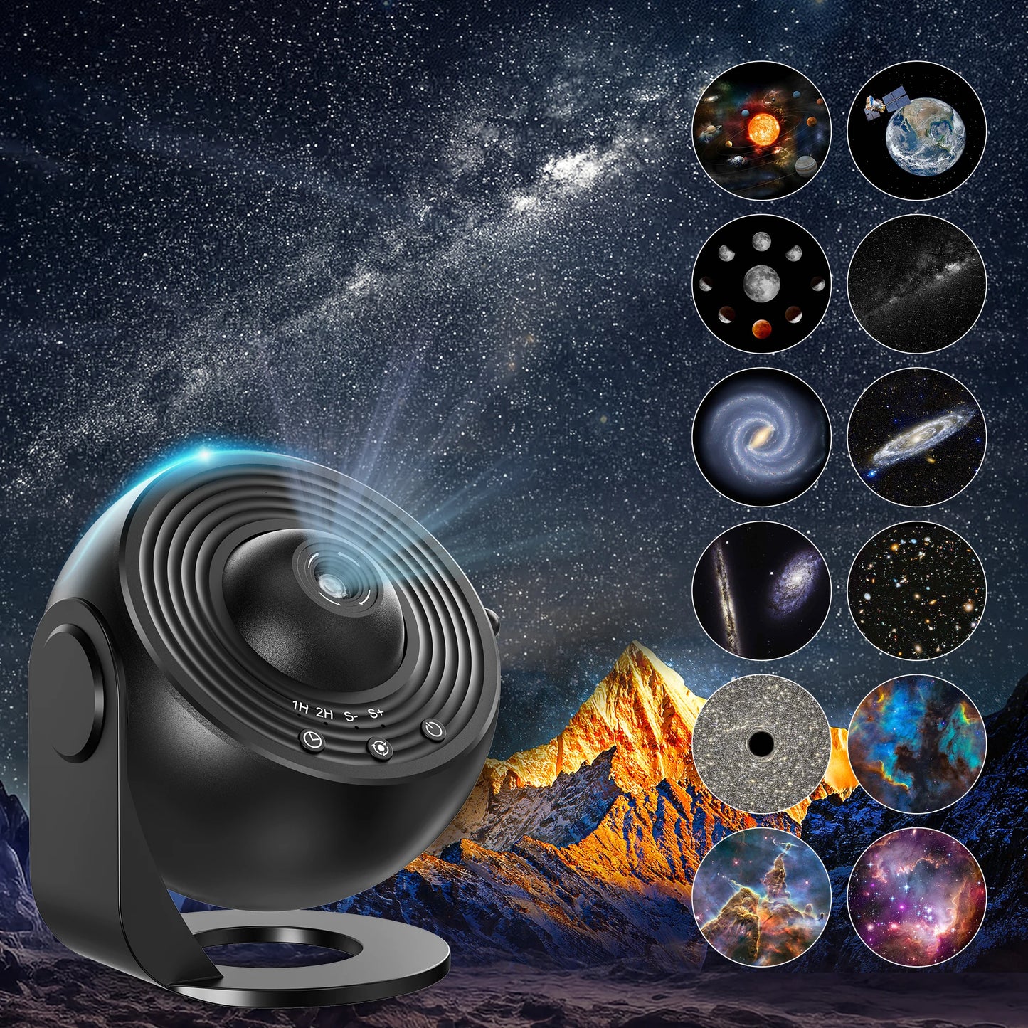 13-in-1 Galaxy Ultral Star Projector – HD LED Night Light for Kids & Adults