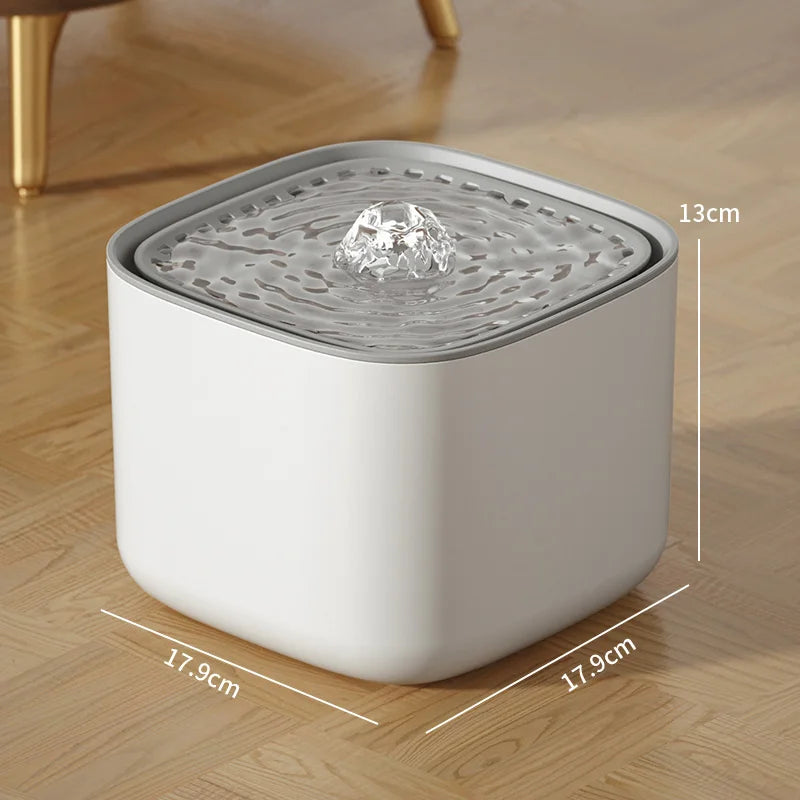 3L Automatic Cat Water Fountain – Silent, Filtered, and USB-Powered