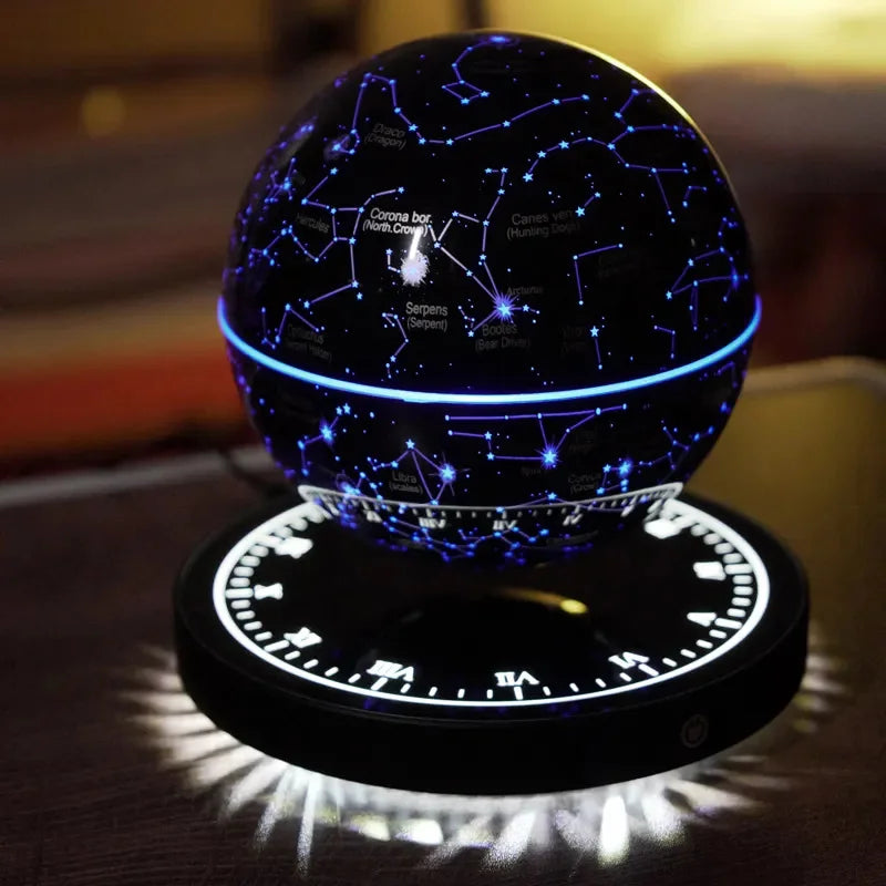 Levitating Magnetic Globe Table – Touch-Control Floating Starry Light Lamp