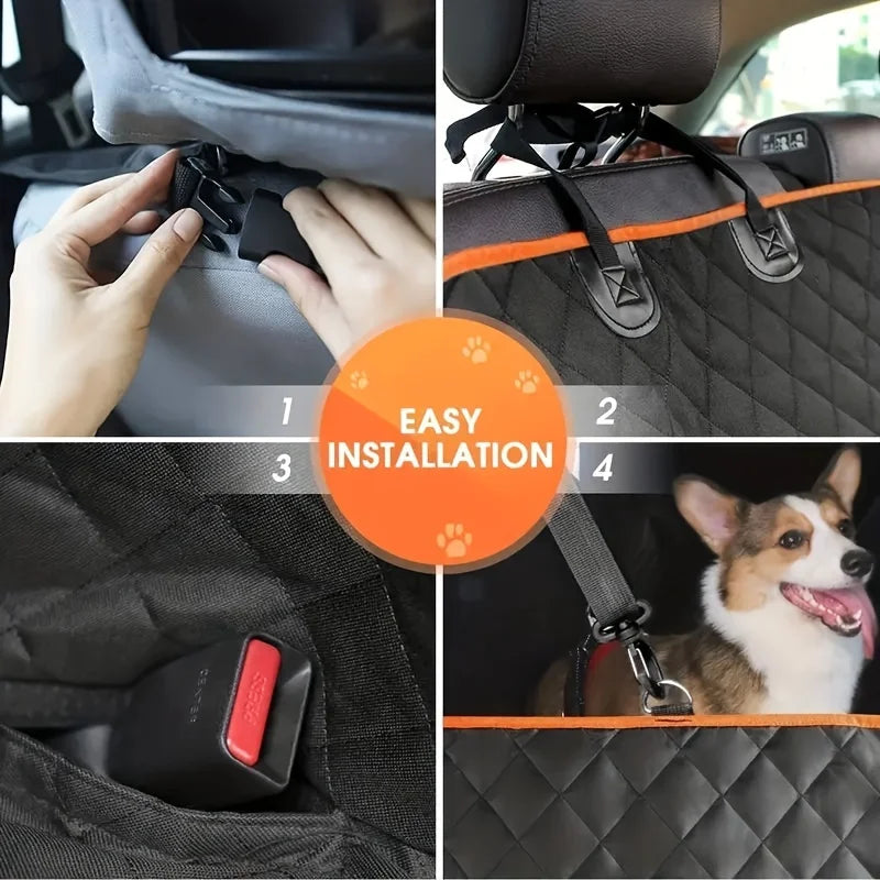 Ideal Car Seat Cover – Waterproof & Scratch-Resistant Dog Hammock for Ultimate Protection