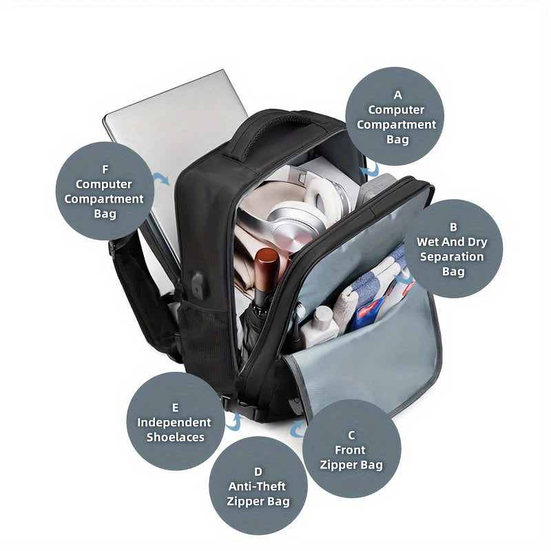 Travel Backpack for Men – Business, School, and Travel Companion