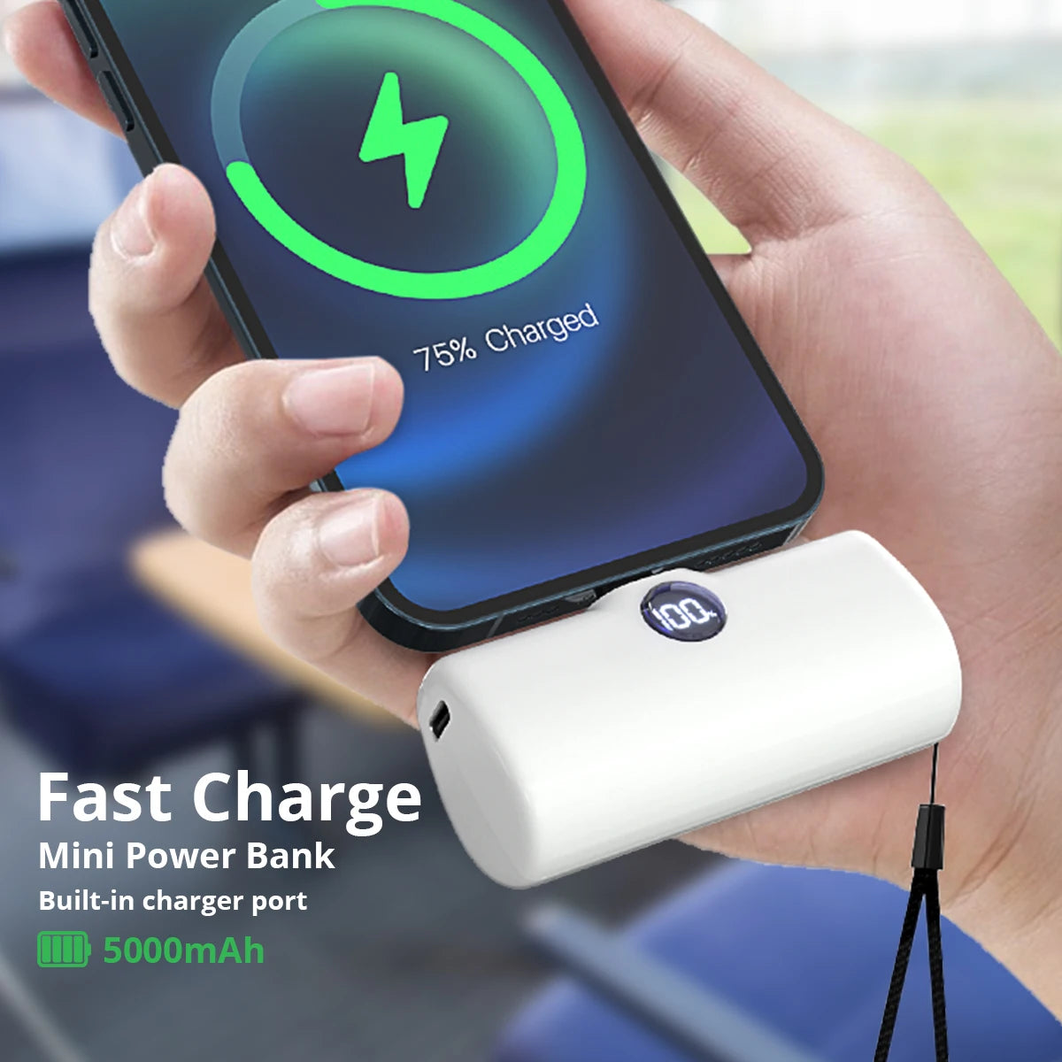 Portable Fast-Charging Power Bank – Stay Powered Anytime, Anywhere