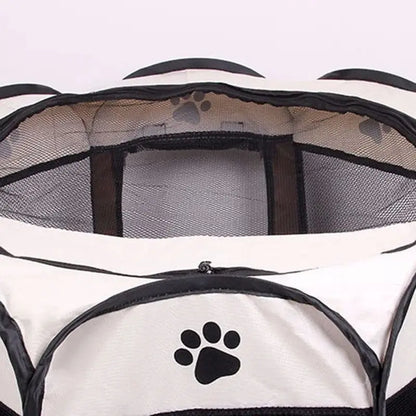 Portable Foldable Pet Tent – Octagonal Puppy Shelter & Outdoor Kennel