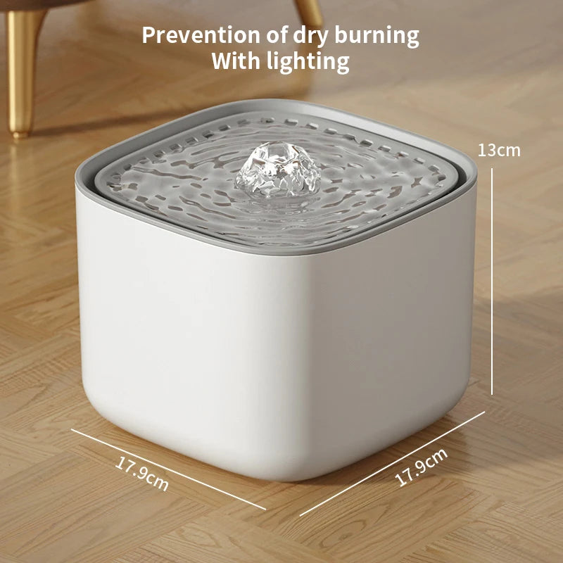 3L Automatic Cat Water Fountain – Silent, Filtered, and USB-Powered