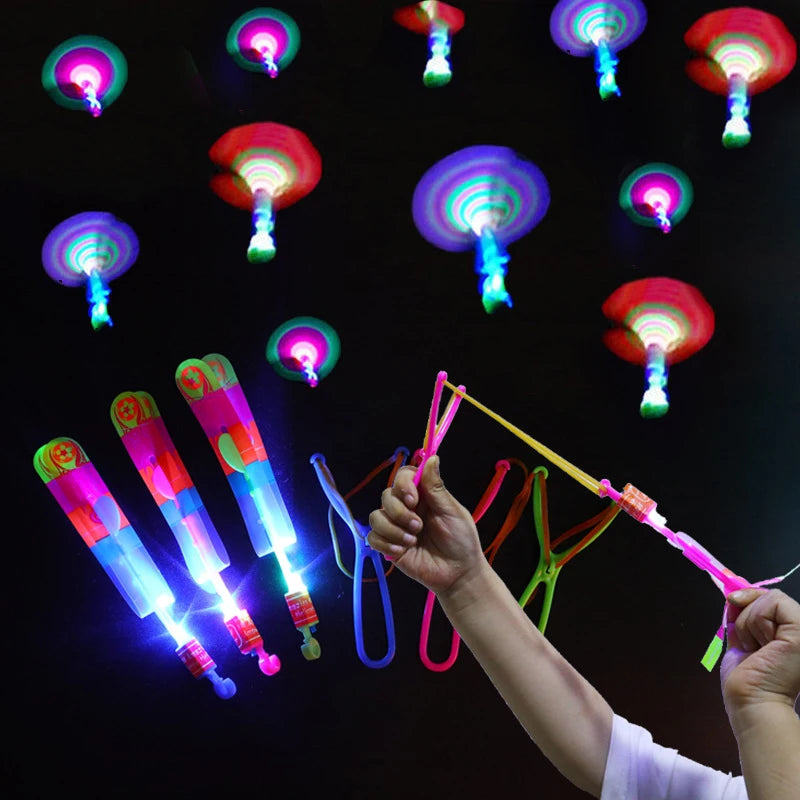 Amazing Light Toy Arrow – LED Glow-in-the-Dark Rocket Helicopter Flying Toy