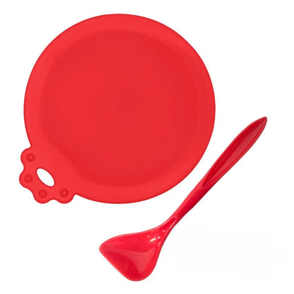 2pcs/set Reusable Pet Food Can Cover – Silicone Dog & Cat Storage Lid with Spoon