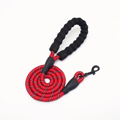 Reflective Dog Leash with Comfortable Padded Handle – Heavy Duty Traction Rope for Strong Dogs