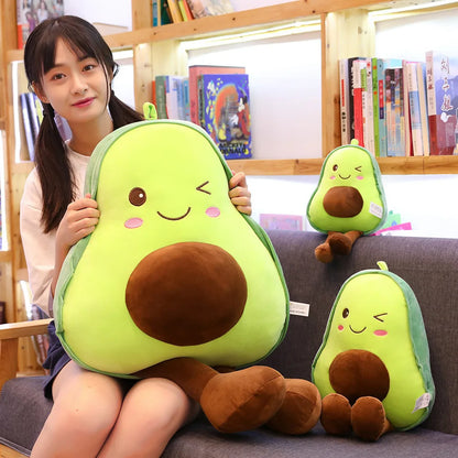 New Cute Avocado Plush Toy Doll – Soft Pillow & Kawaii Fruit Cushion
