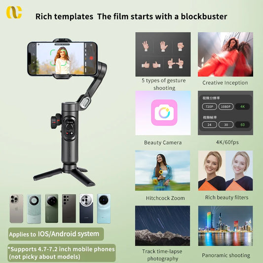 AOCHUAN Smart XE 3-Axis Handheld Gimbal – Elevate Your Content Creation
