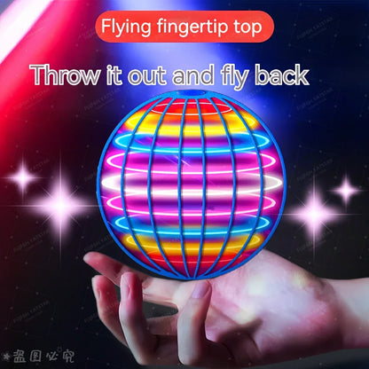 Flying Ball Boomerang Flyorb – LED Light-Up Magic Hover Ball Drone Spinner