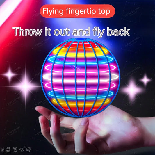 Flying Ball Boomerang Flyorb – LED Light-Up Magic Hover Ball Drone Spinner
