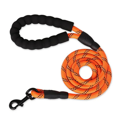 Reflective Dog Leash with Comfortable Padded Handle – Heavy Duty Traction Rope for Strong Dogs