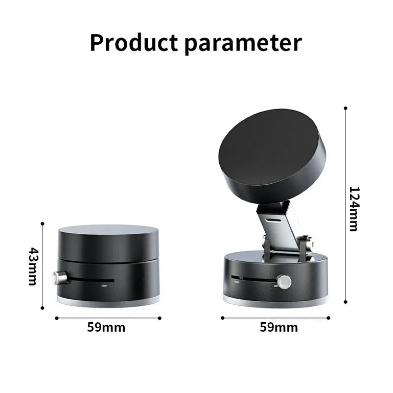 Vacuum Magnetic Suction Cup Folding Swivel Stand – Secure & Versatile Mobile Phone Holder
