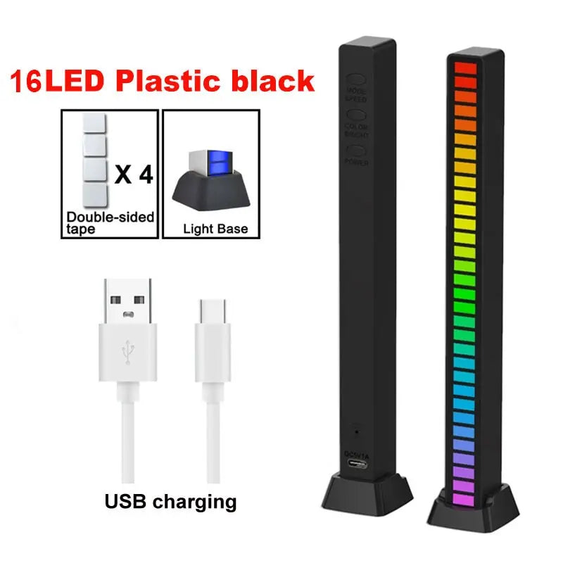 Smart RGB Symphony Sound Control LED Light – Music Rhythm Ambient Pickup Lamp