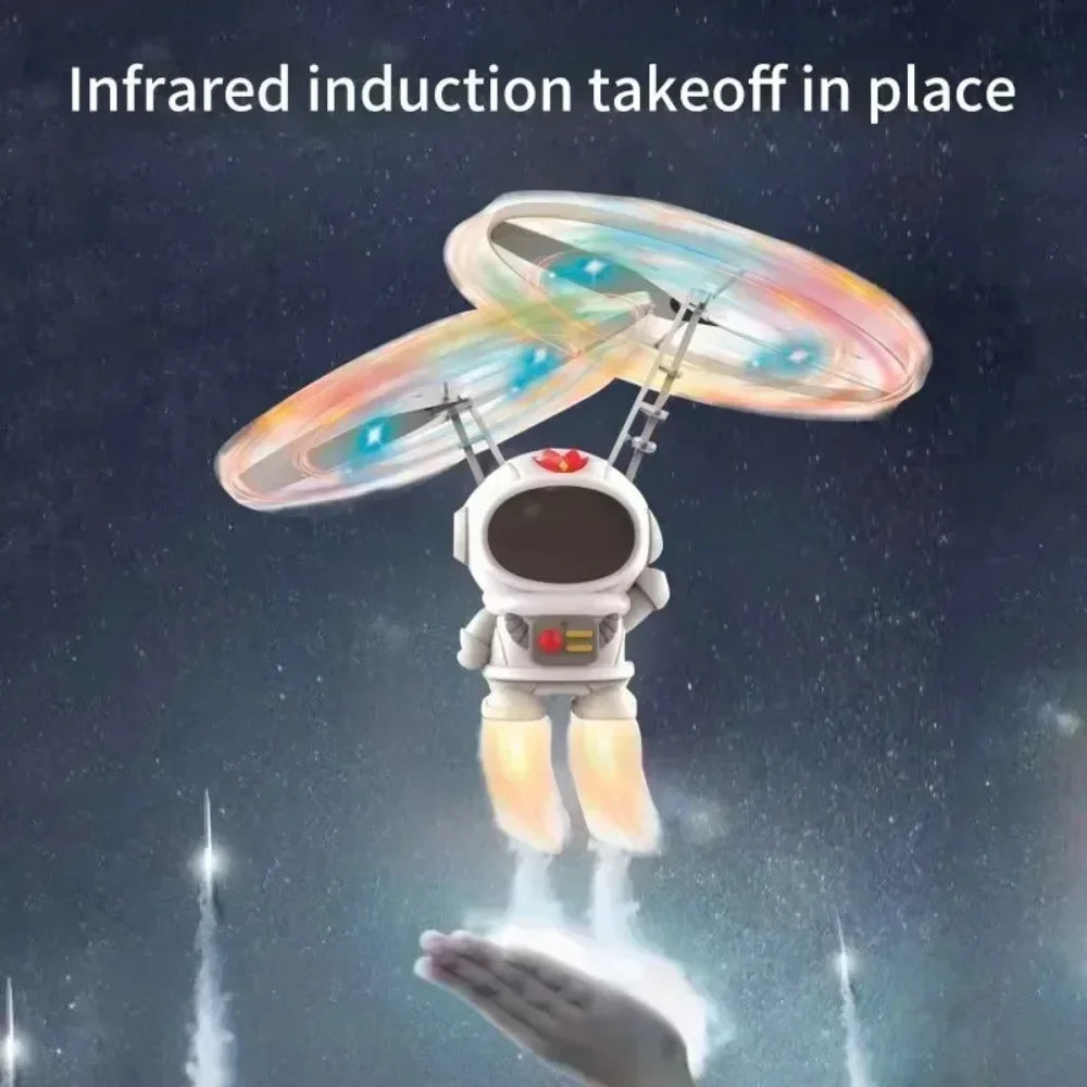 Levitating Luminous Flying Robot Astronaut Toy – Interactive Hand-Controlled Drone