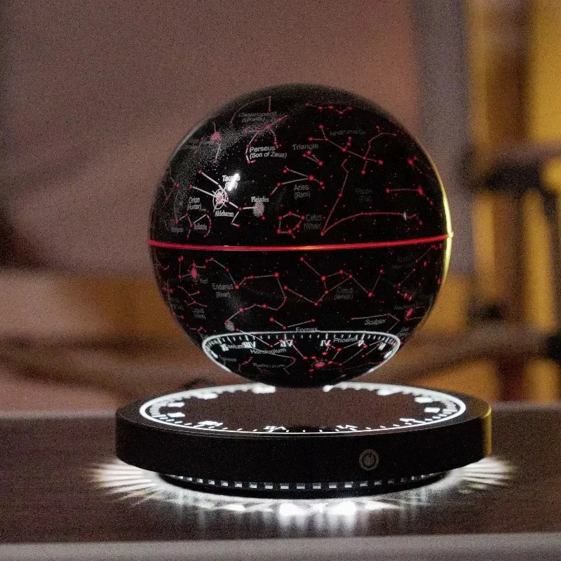 Levitating Magnetic Globe Table – Touch-Control Floating Starry Light Lamp