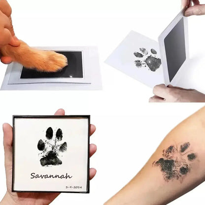 Paw Print Clean Touch Ink Pad – Dog & Cat Pet Owner Keepsake Kit