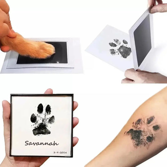 Paw Print Clean Touch Ink Pad – Dog & Cat Pet Owner Keepsake Kit